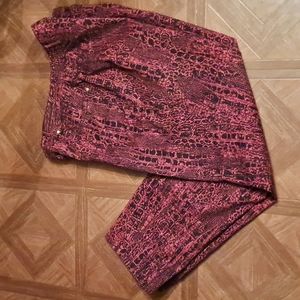 Ruby Rd red/ black pants